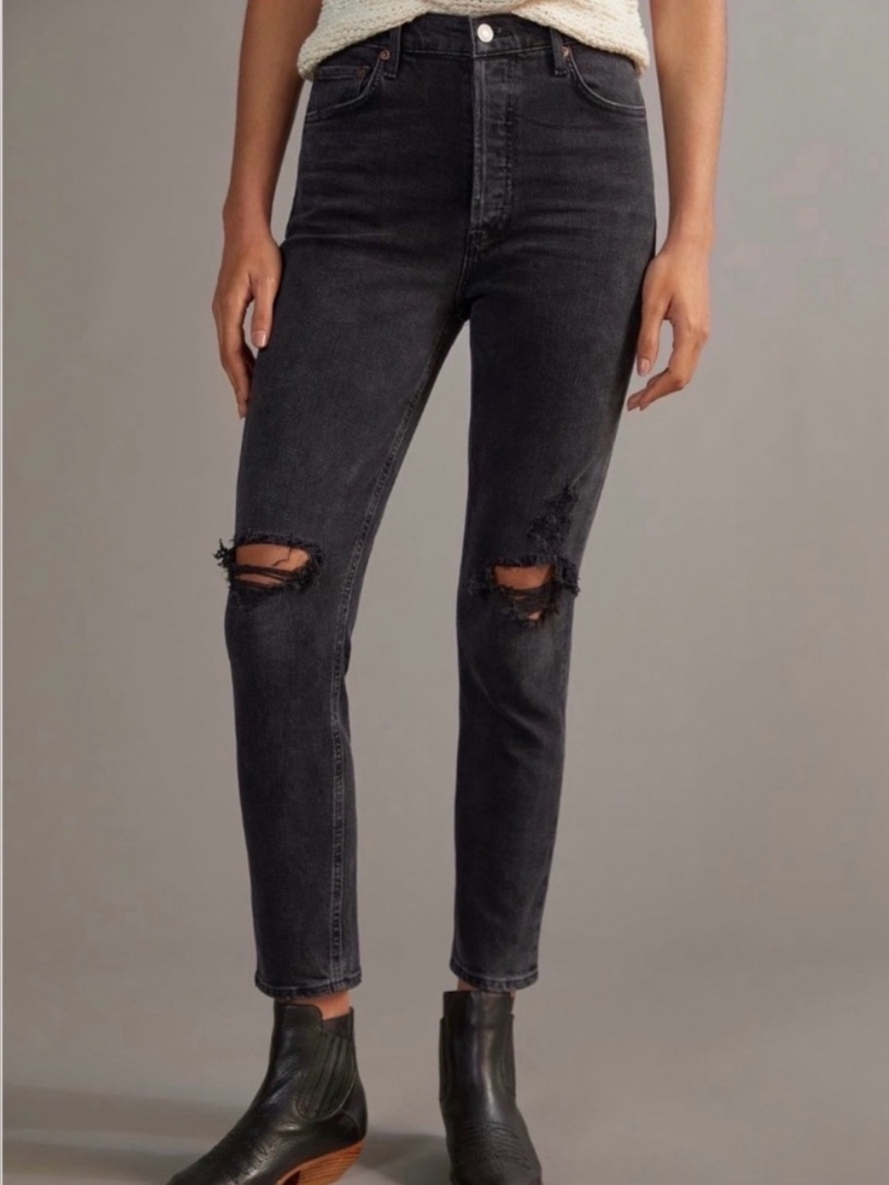 AGOLDE Nico Cassette High Rise Skinny leg Ankle fit Jeans 30